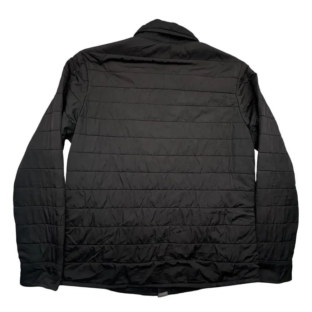The North Face Padded Shirt Jacket Mens Large NF0A4P8G Black Puffer Snap Button